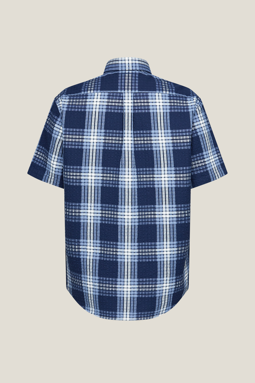 Cotton Blend Short-Sleeve Casual Shirt