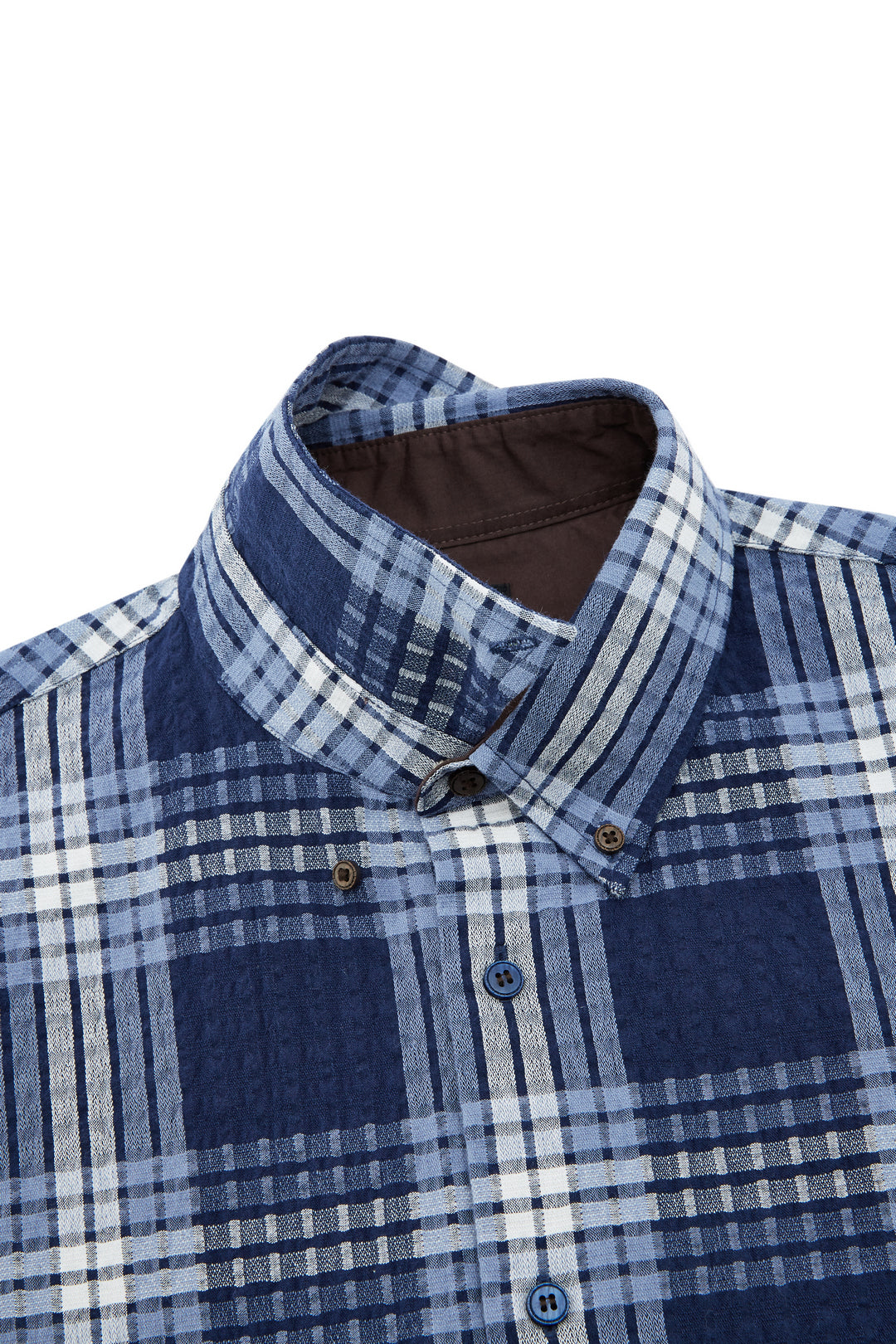 Cotton Blend Short-Sleeve Casual Shirt