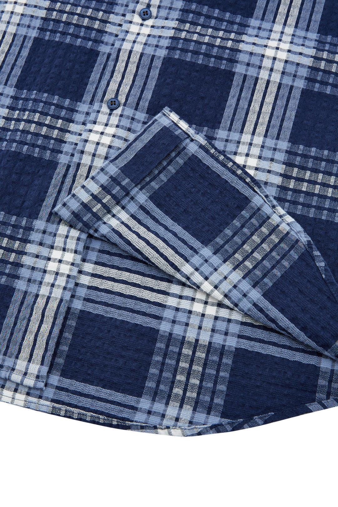 Cotton Blend Short-Sleeve Casual Shirt