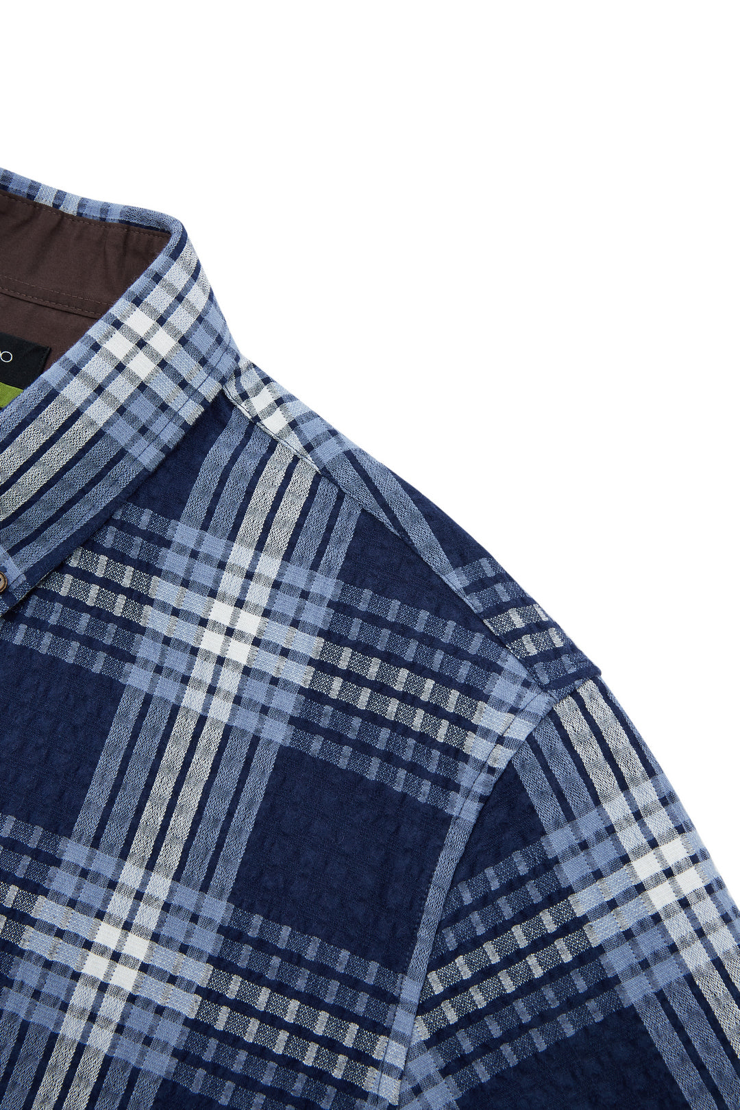 Cotton Blend Short-Sleeve Casual Shirt