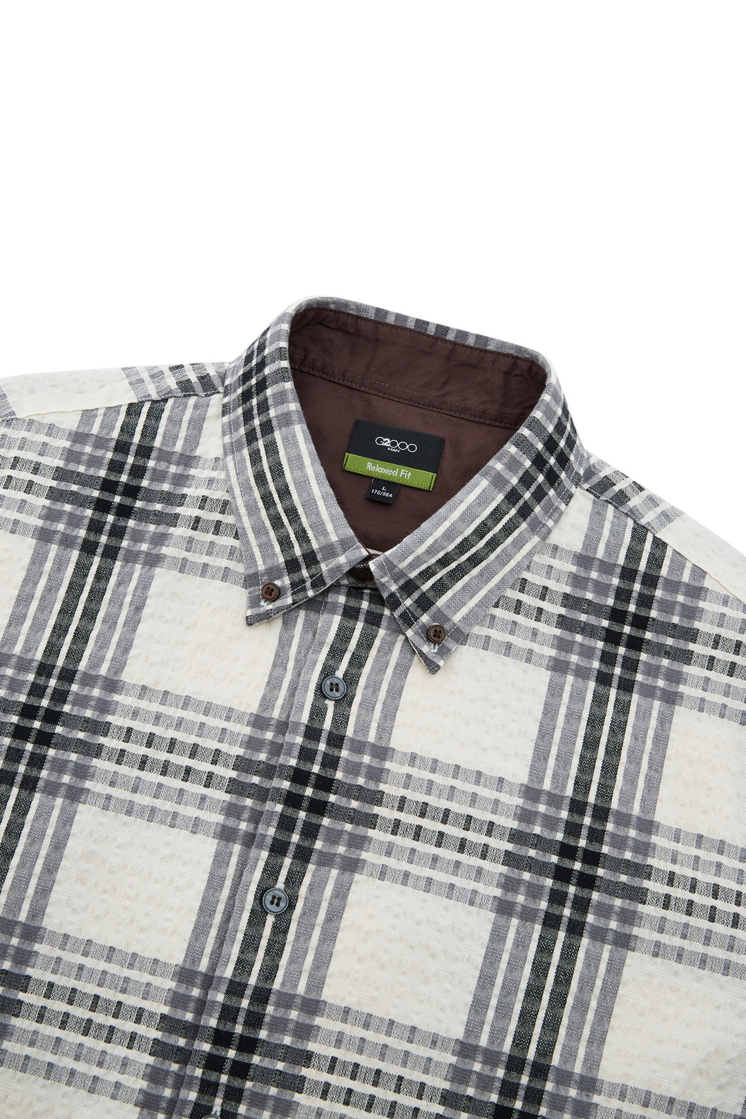 Cotton Blend Short-Sleeve Casual Shirt