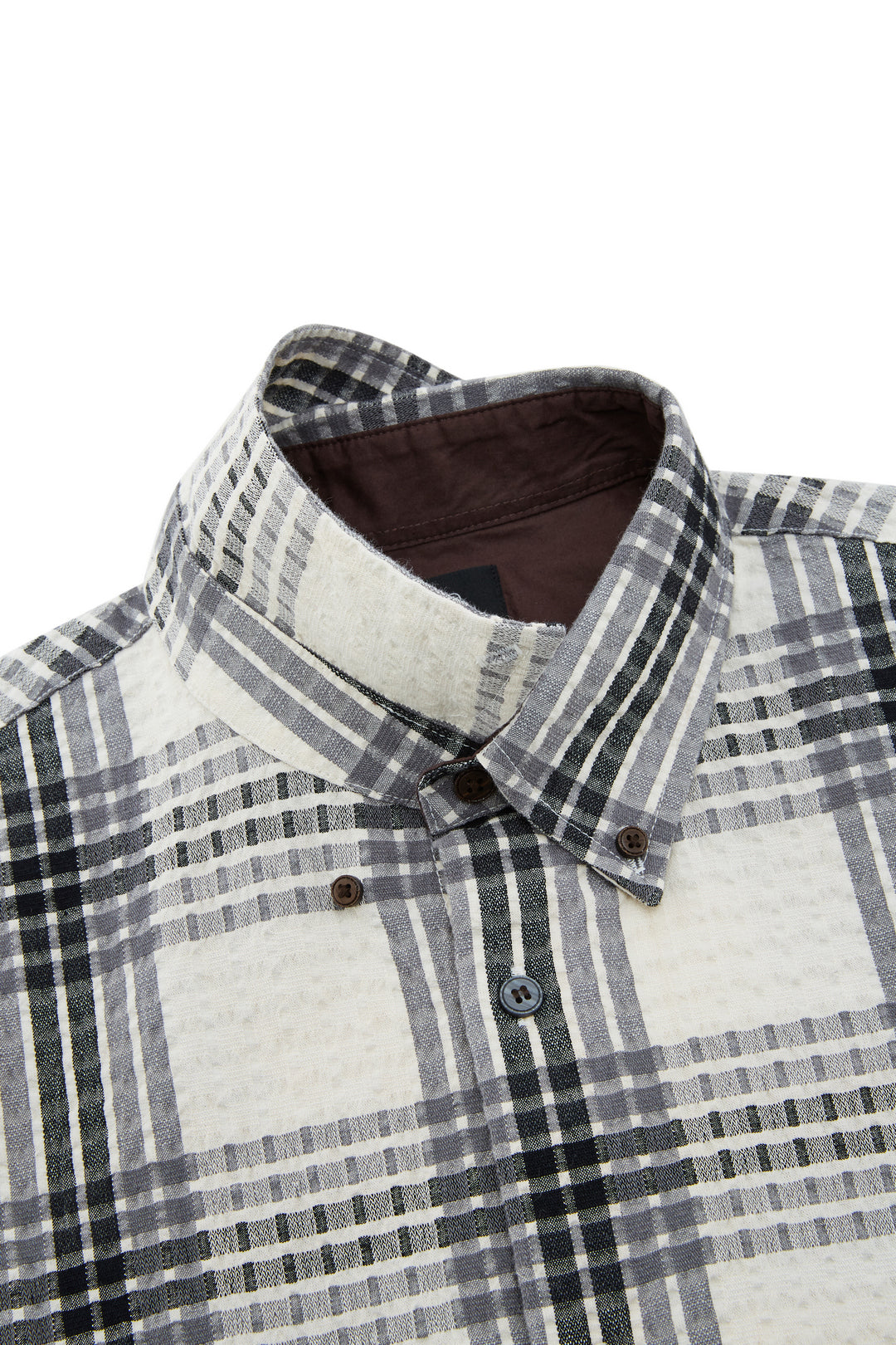 Cotton Blend Short-Sleeve Casual Shirt