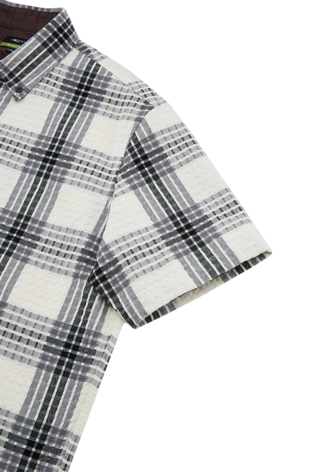 Cotton Blend Short-Sleeve Casual Shirt