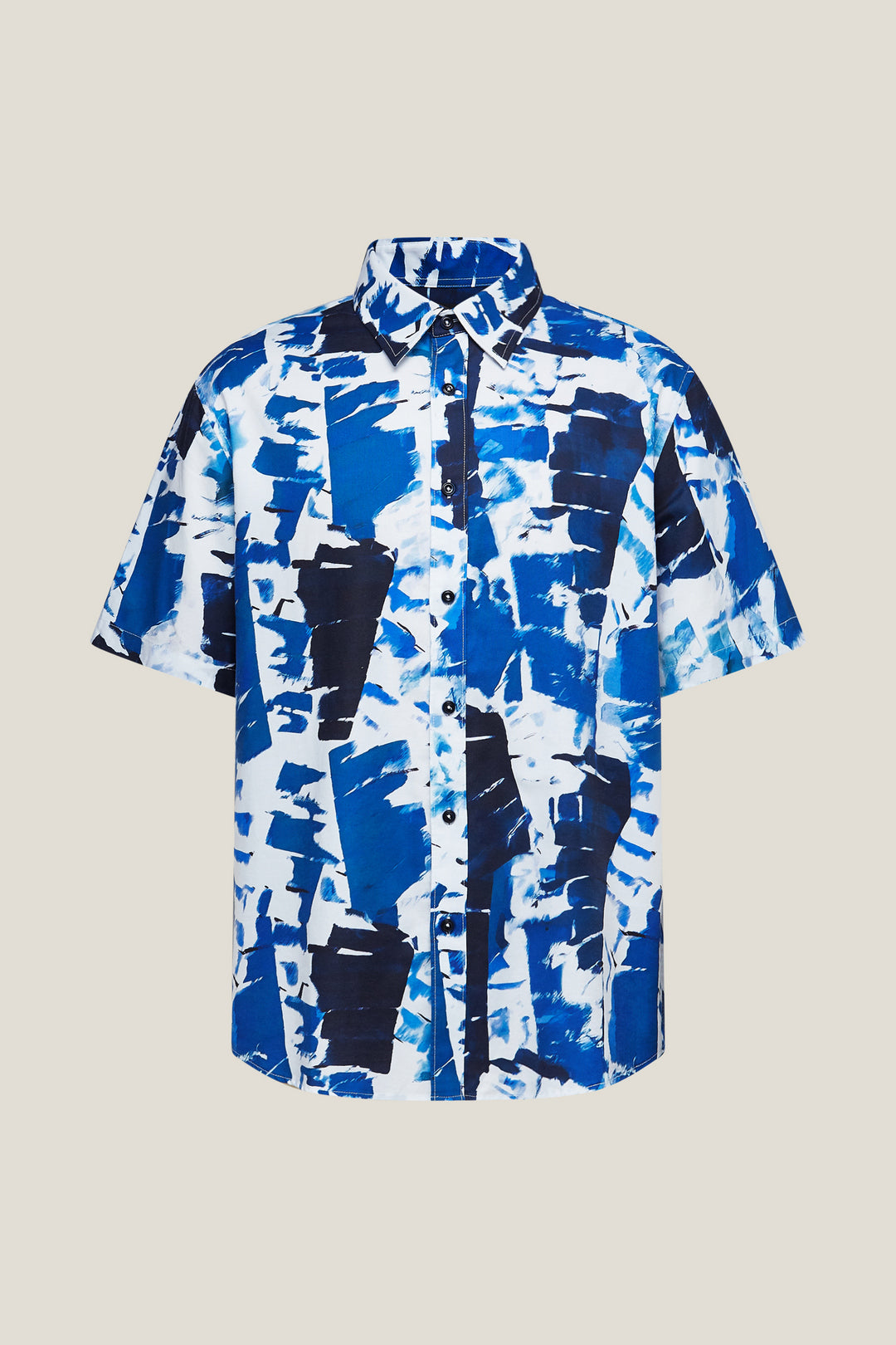 G2000 MAN-non-iron-short-sleeve-casual-shirt-61130864-Blue