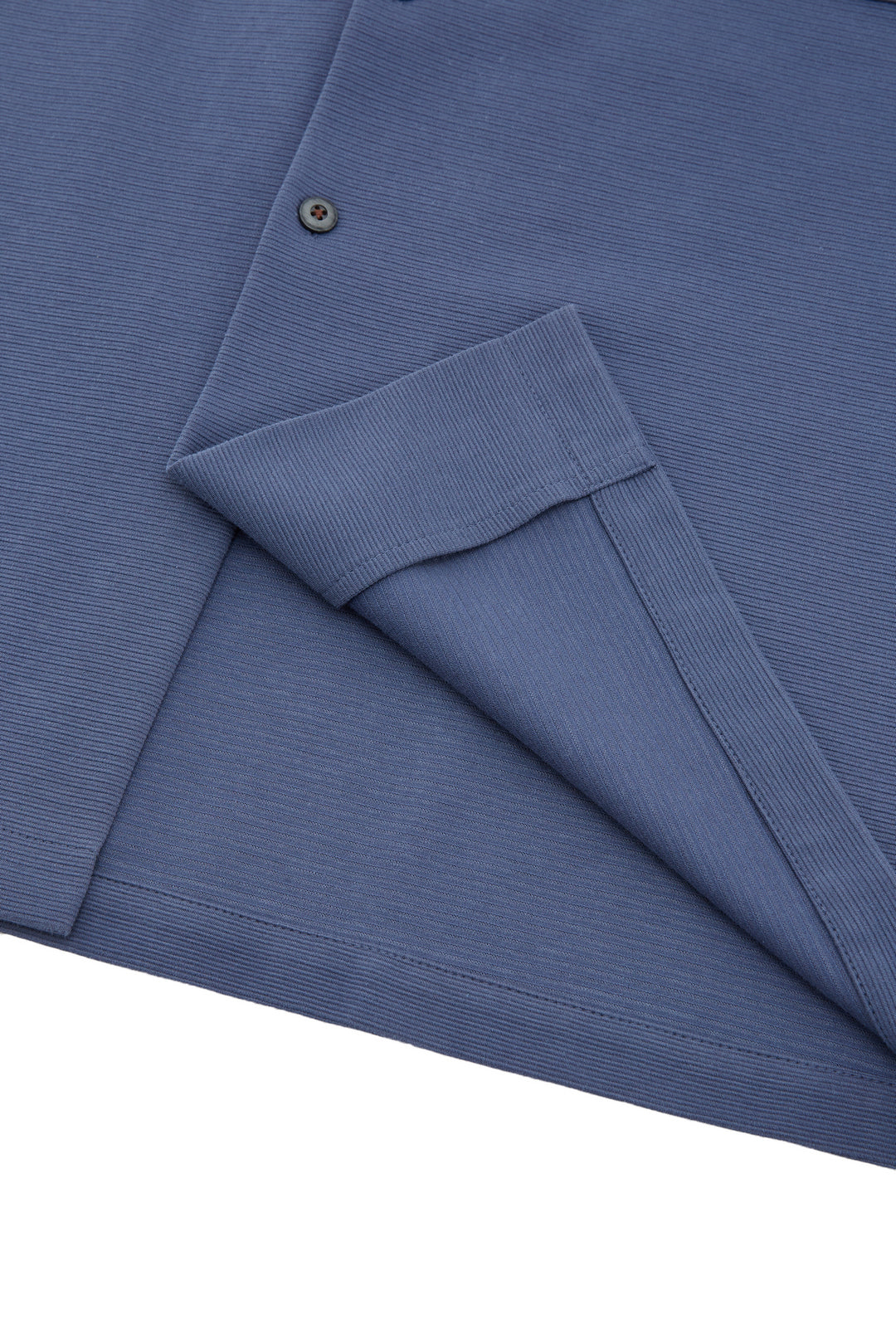 Cotton Blend Knit | Cotton Blend Short-Sleeve Casual Shirt