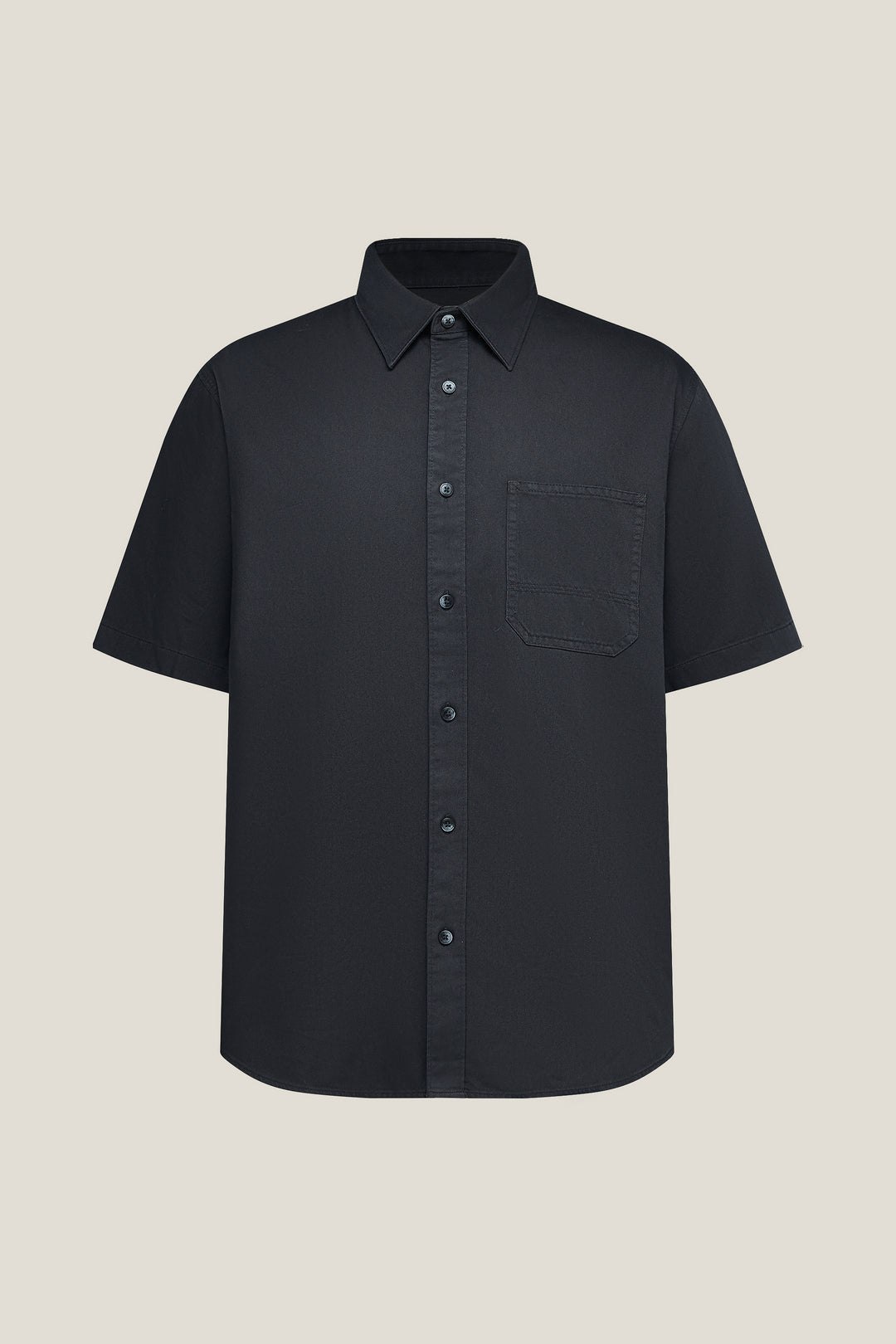 G2000 MAN-100-cotton-short-sleeve-casual-shirt-61130924-Grey