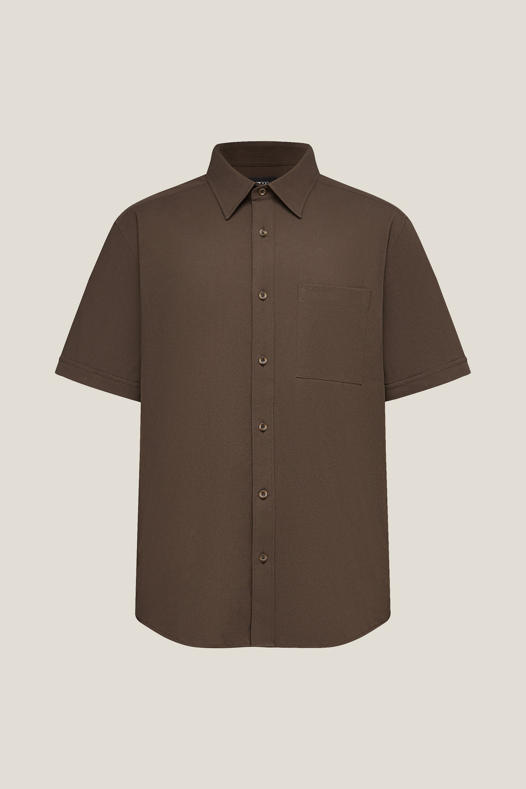 G2000 MAN-high-cotton-short-sleeve-casual-shirt-61131668-Brown