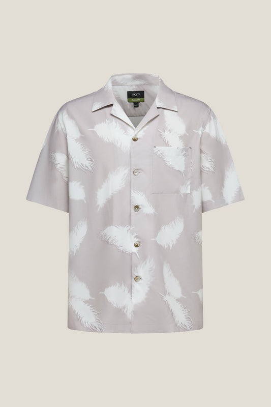 G2000 MAN-soft-modal-blend-short-sleeve-casual-shirt-61132884-Brown