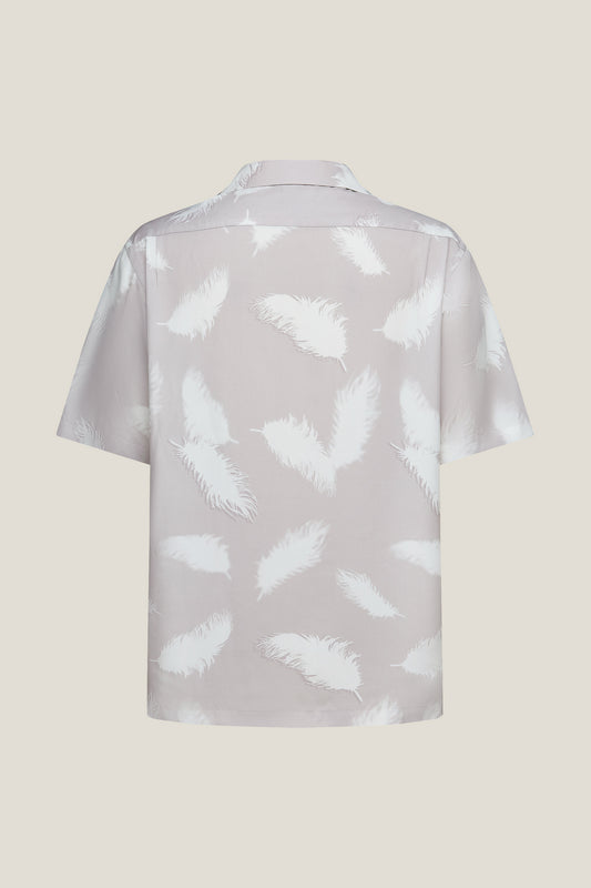 Soft Modal Blend Short-Sleeve Casual Shirt