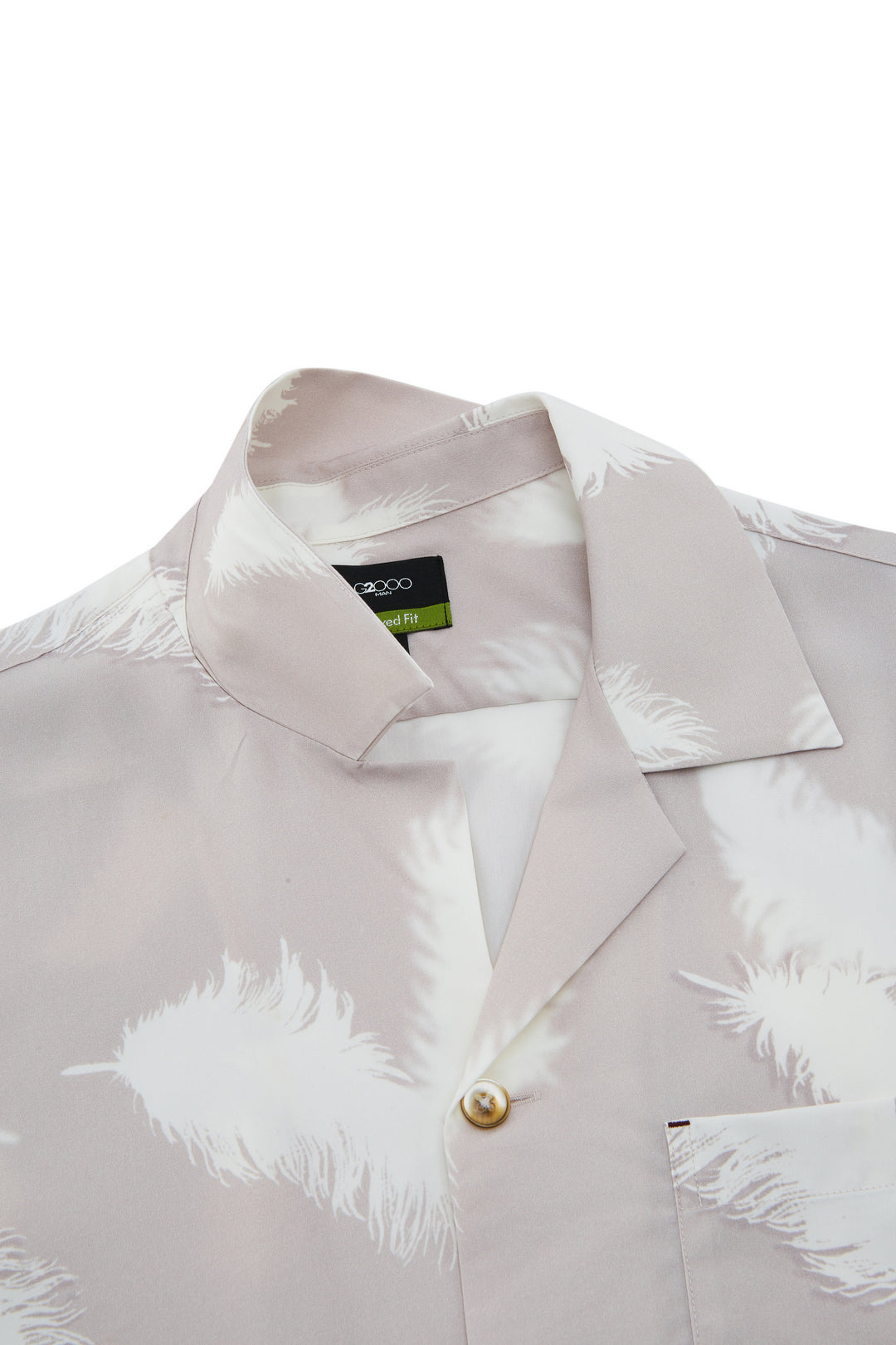 Soft Modal Blend Short-Sleeve Casual Shirt