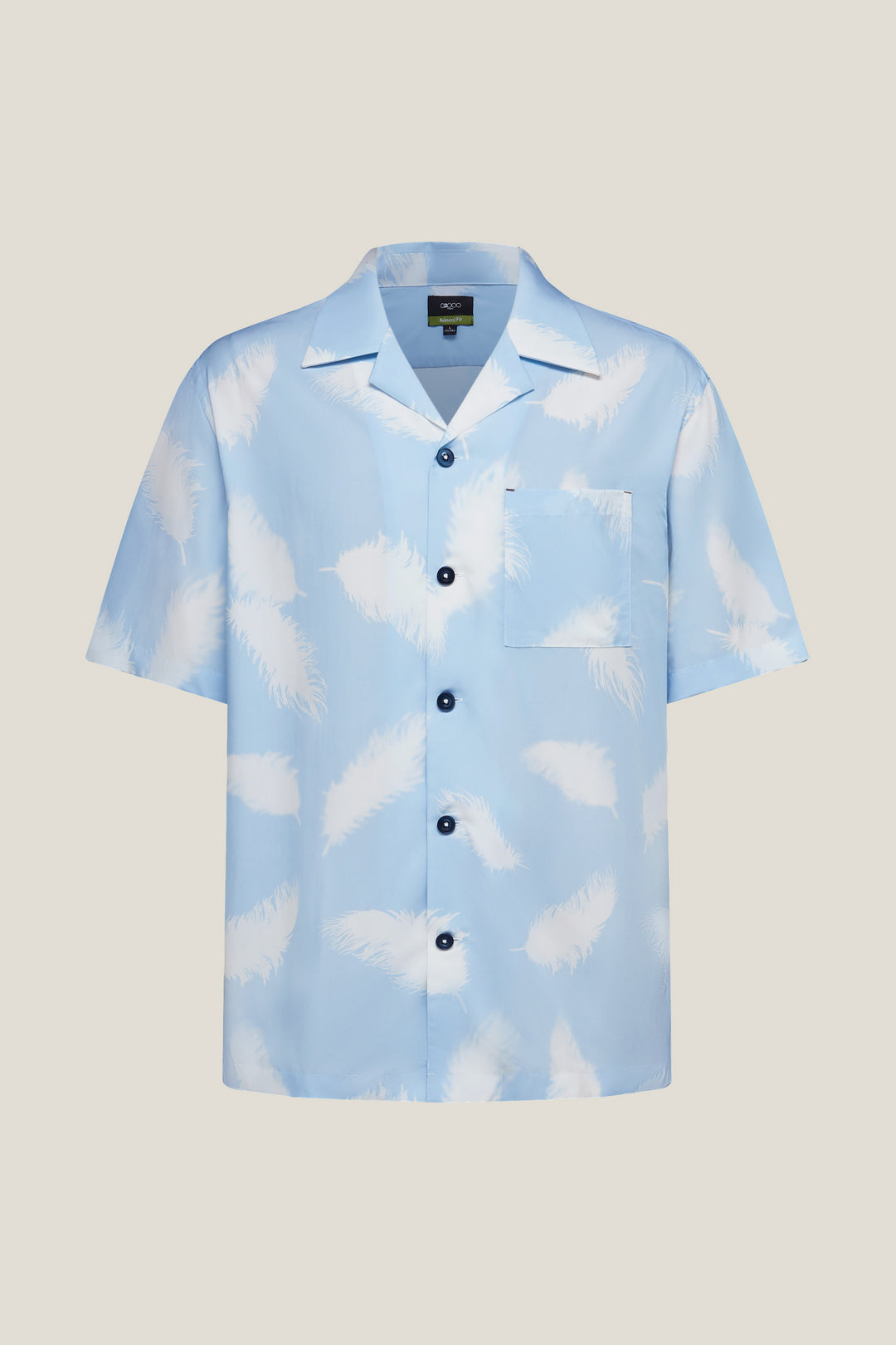 G2000 MAN-soft-modal-blend-short-sleeve-casual-shirt-61132884-Blue
