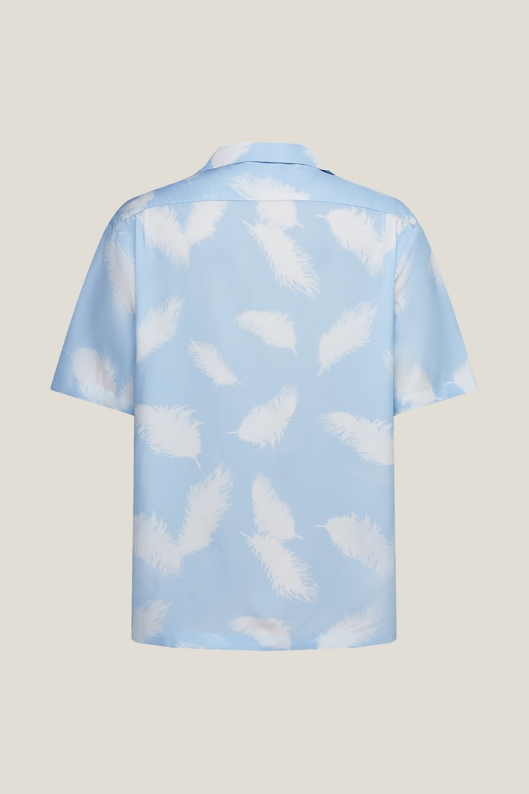 Soft Modal Blend Short-Sleeve Casual Shirt