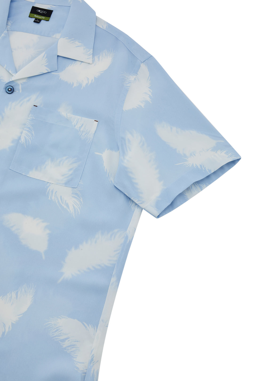 Soft Modal Blend Short-Sleeve Casual Shirt