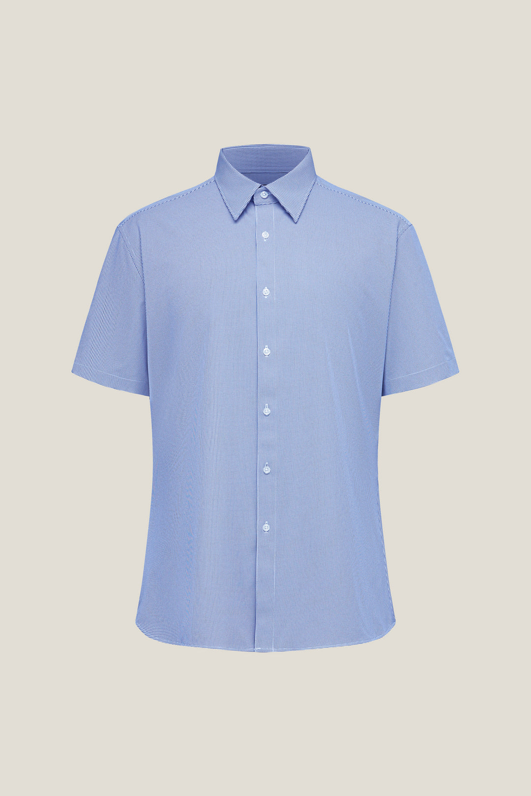 G2000 MAN-non-iron-short-sleeve-dress-shirt-61133673-Blue