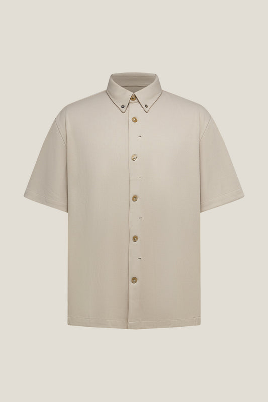 G2000 MAN-relax-fit-short-sleeve-casual-shirt-61133794-Beige