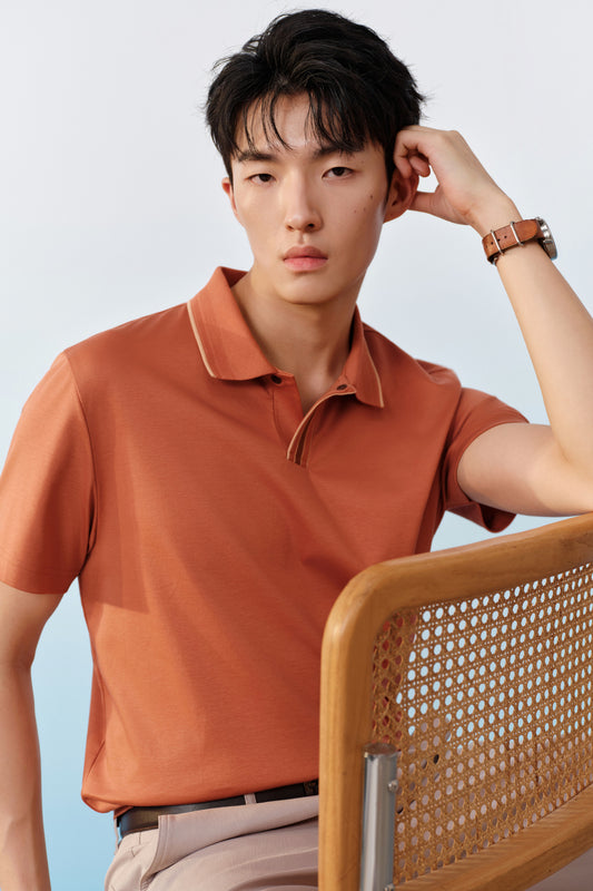 G2000 MAN-cool-touch-舒適剪裁-polo-shirt-61140068-Brown