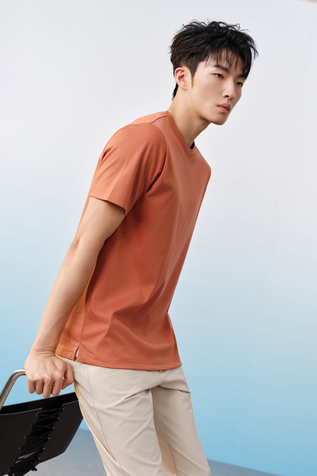 G2000 MAN-cool-touch-short-sleeve-casual-t-shirt-61140208-Brown