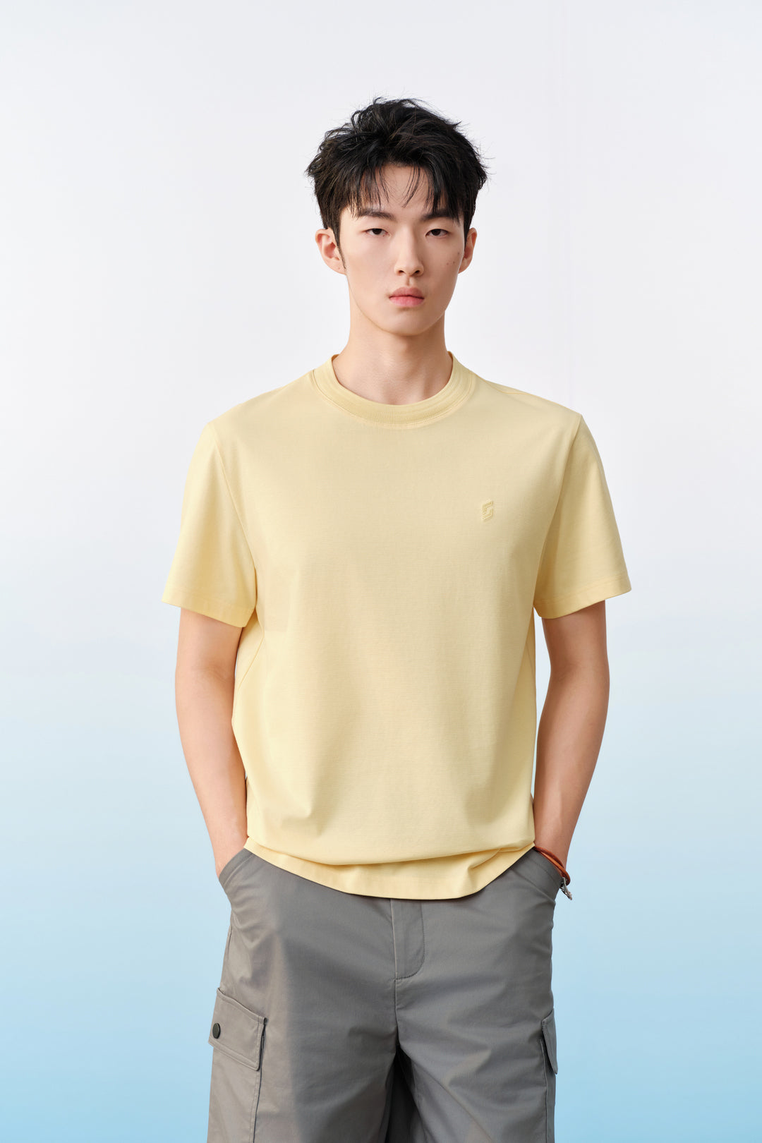 G2000 MAN-cool-touch-short-sleeve-casual-t-shirt-61140294-Yellow