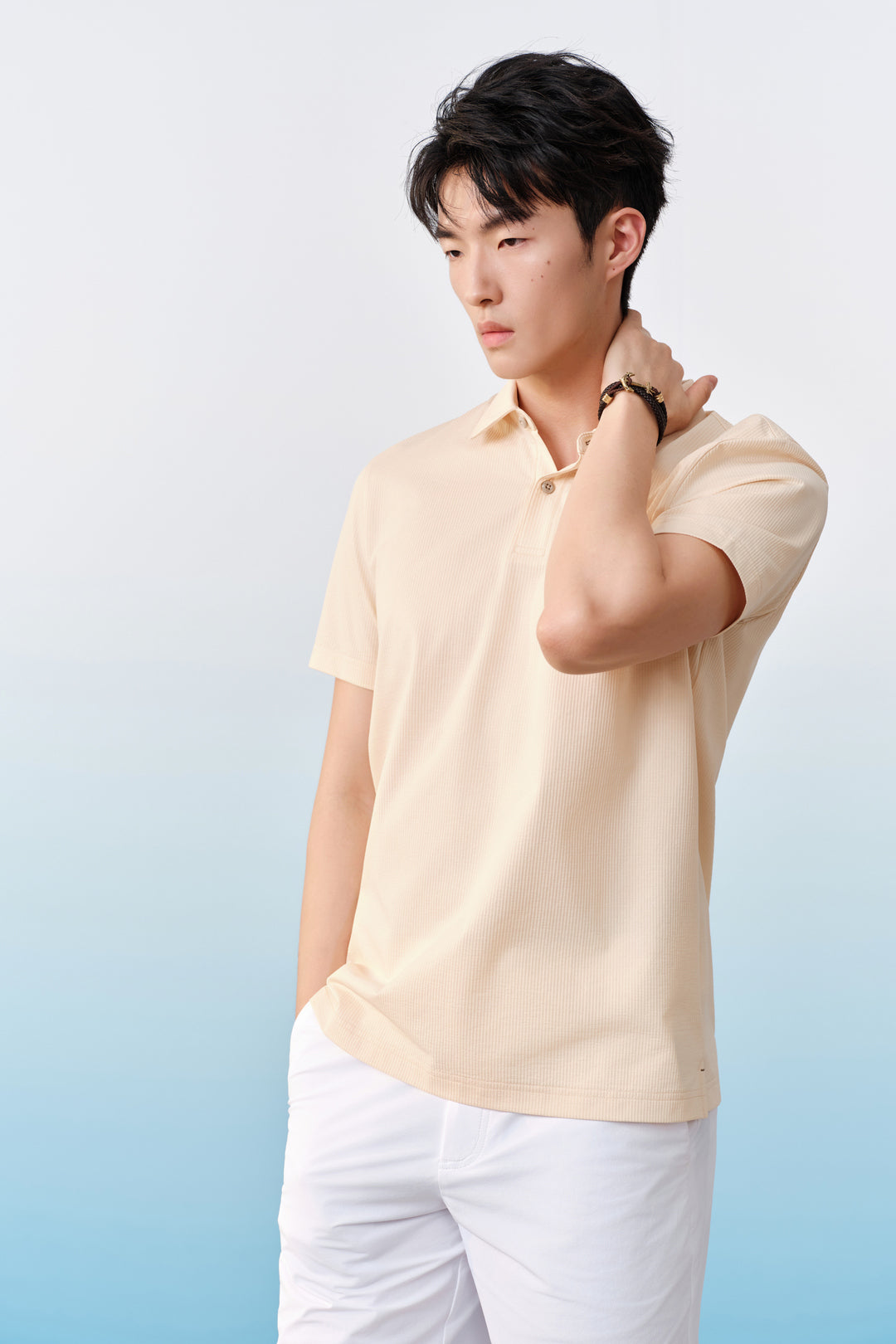 G2000 MAN-comfort-fit-polo-shirt-61141178-Beige