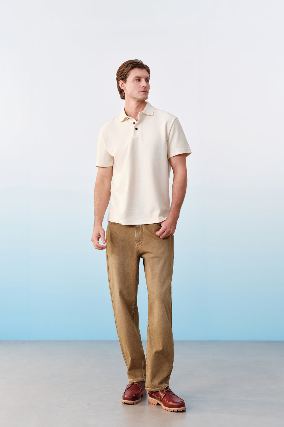 G2000 MAN-wicking-polo-shirt-61143164-Beige