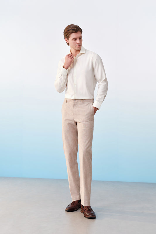 G2000 MAN-machine-washable-suit-pants-61153402-Beige