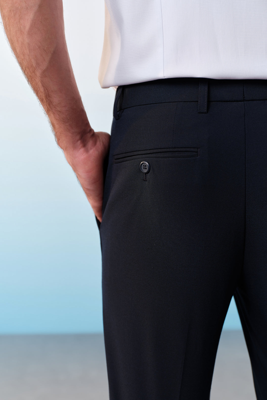 Quick Dry-Wicking | Hidden Elastic Waistband Dress Pants