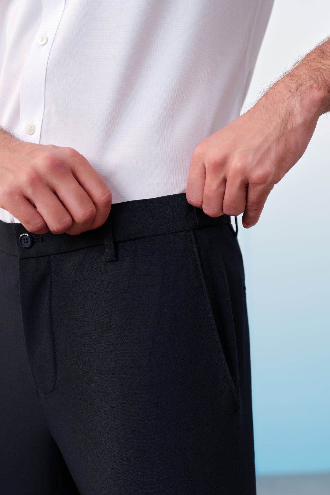 Quick Dry-Wicking | Hidden Elastic Waistband Dress Pants