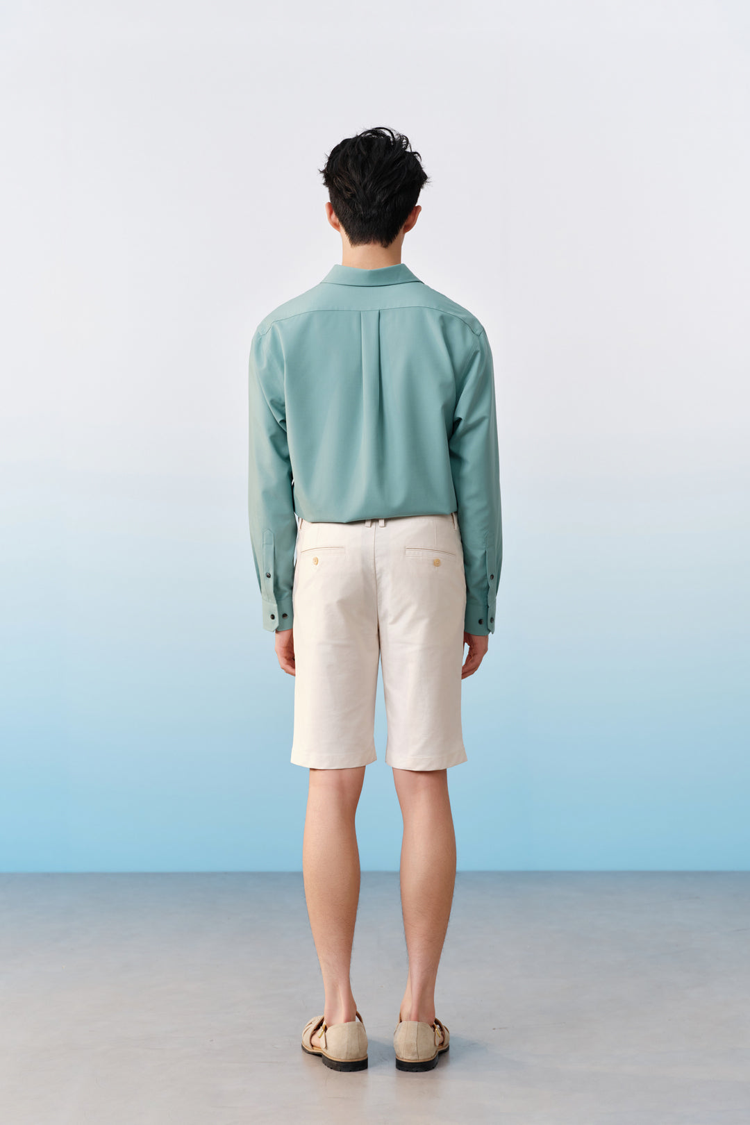 Hidden Elastic Waistband | Cotton Blend Casual Shorts