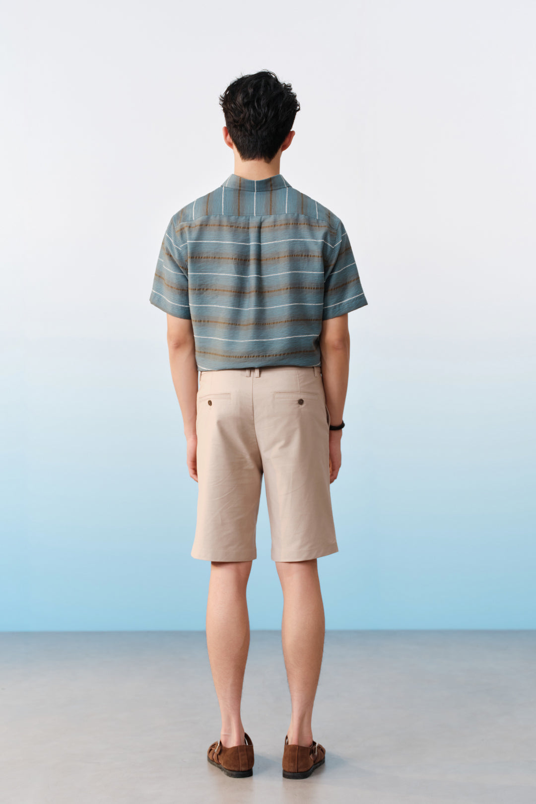 Hidden Elastic Waistband | Cotton Blend Casual Shorts