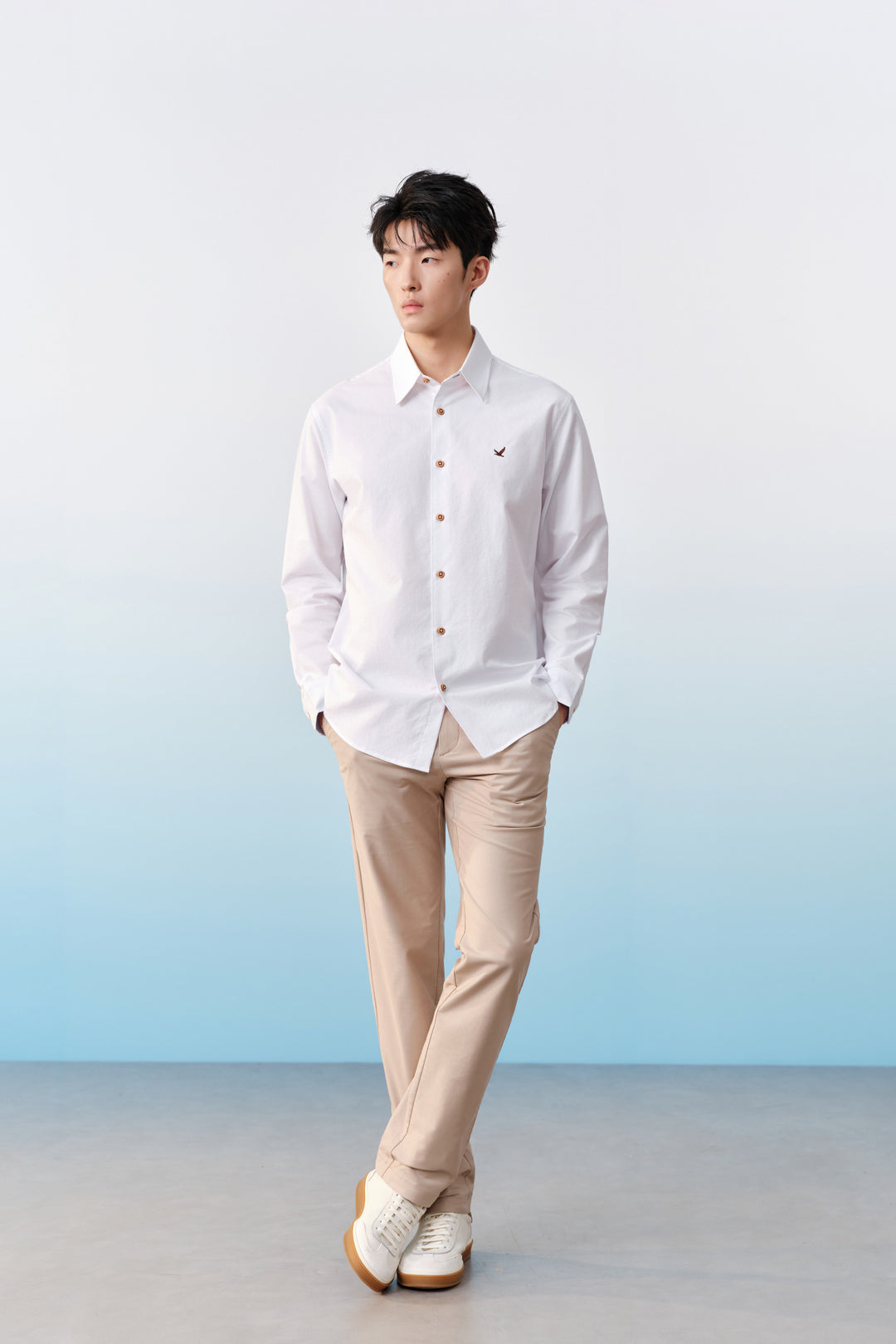 G2000 MAN-hidden-elastic-waistband-cotton-blend-chinos-61161039-Beige
