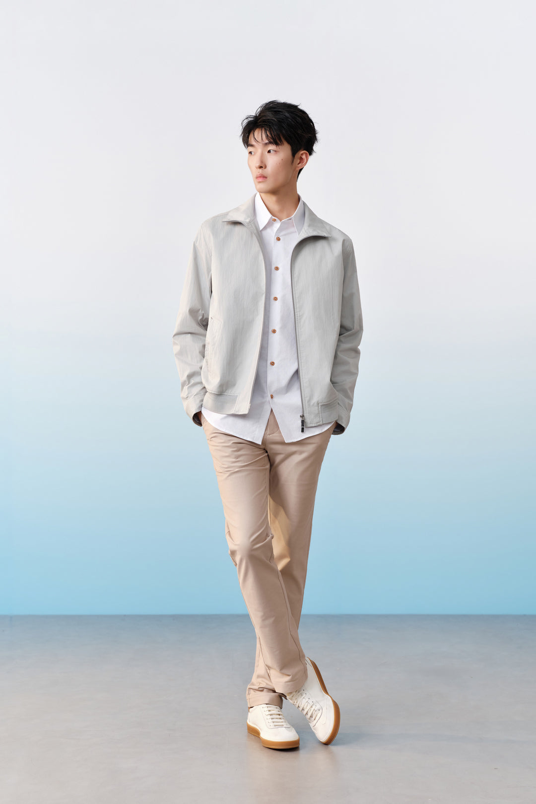 Hidden Elastic Waistband | Cotton Blend Chinos