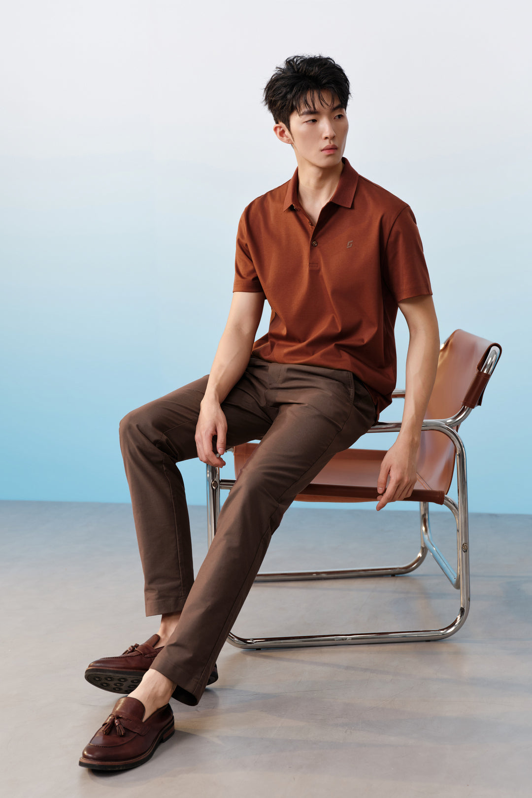 G2000 MAN-hidden-elastic-waistband-cotton-blend-chinos-61161039-Brown