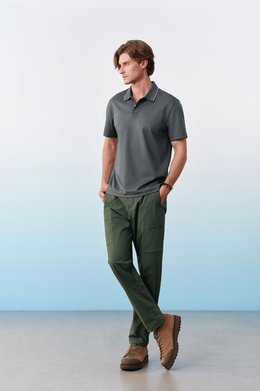 G2000 MAN-multi-way-stretch-chinos-61167078-Green
