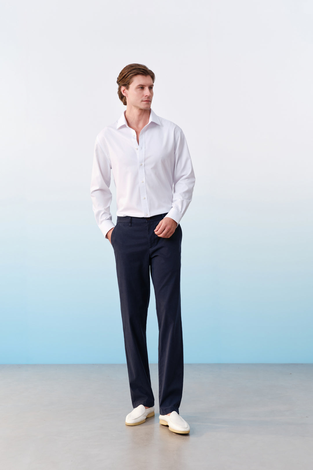 G2000 MAN-cotton-blend-chinos-61169001-Blue