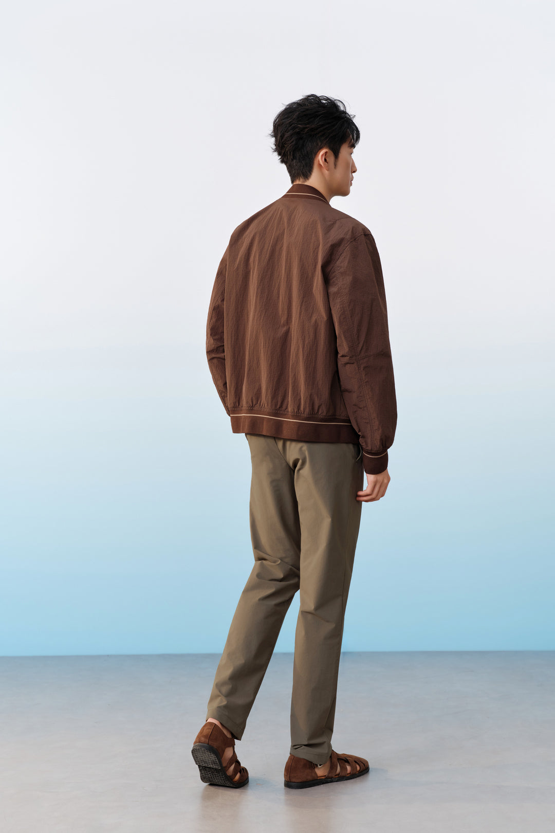 Ribbed Baseball Jacket