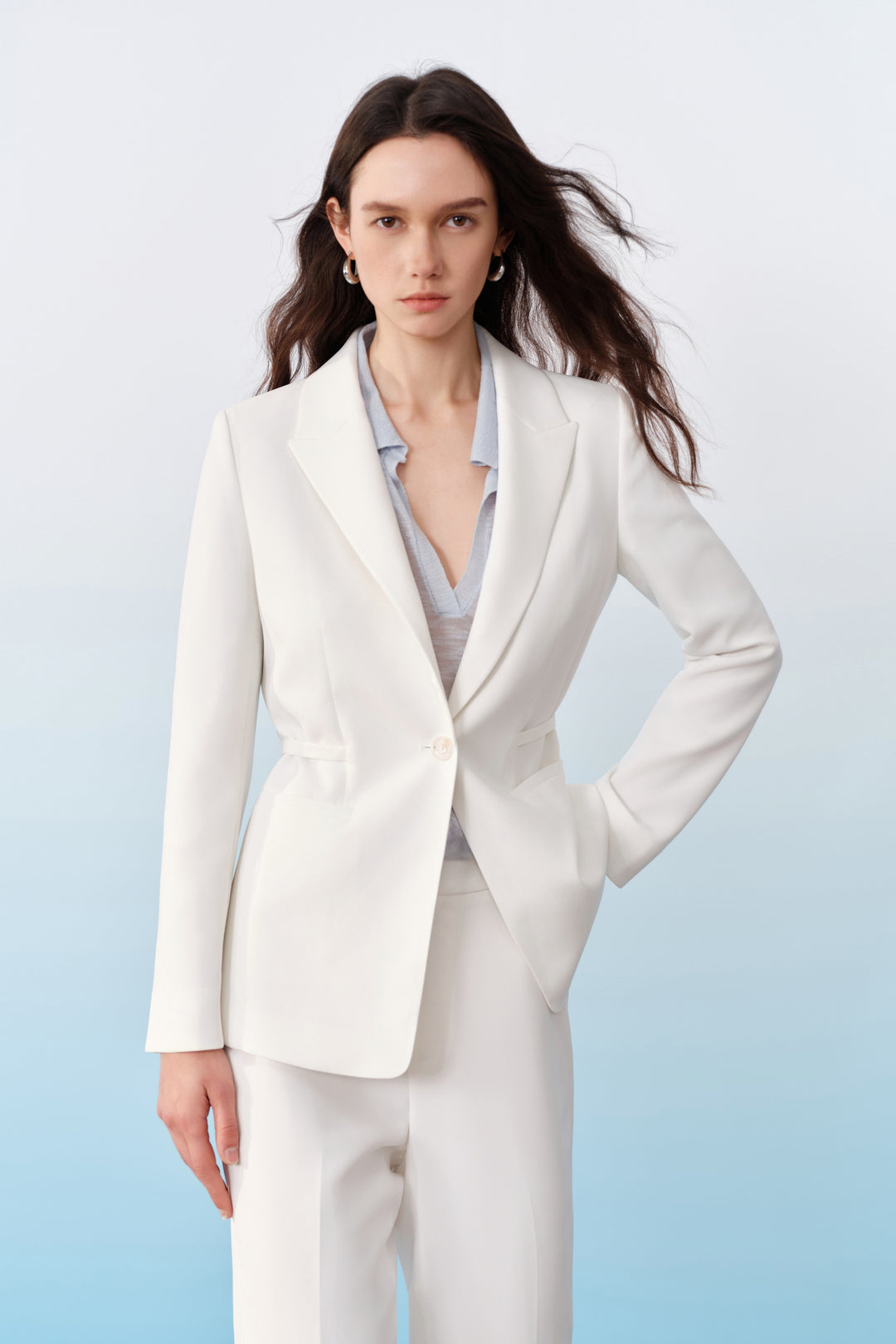 UV Protection | Peak Lapel Suit Blazer