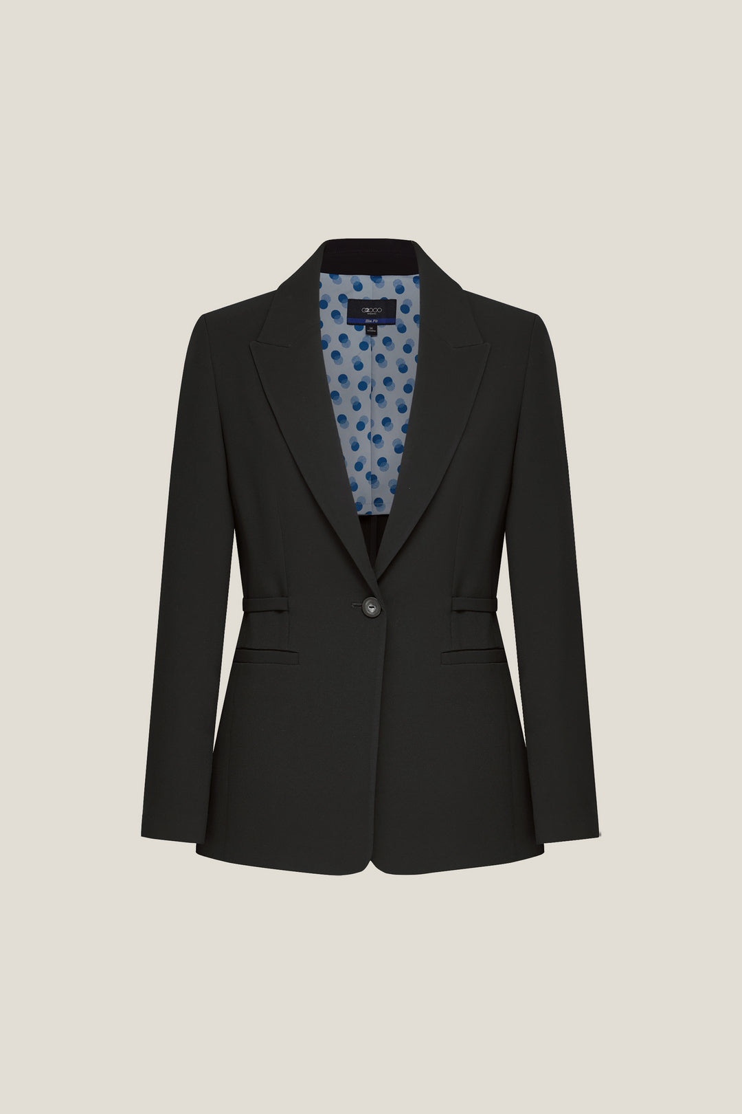 G2000 WOMAN-uv-protection-peak-lapel-suit-blazer-61211023-Black