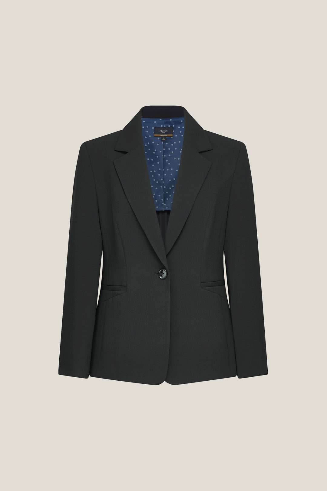 G2000 WOMAN-uv-protection-peak-lapel-suit-blazer-61211070-Black