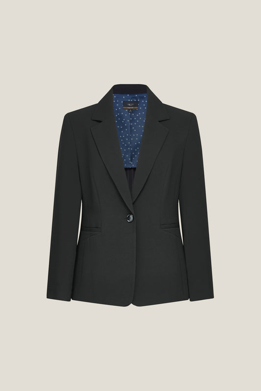 G2000 WOMAN-uv-protection-peak-lapel-suit-blazer-61211070-Black