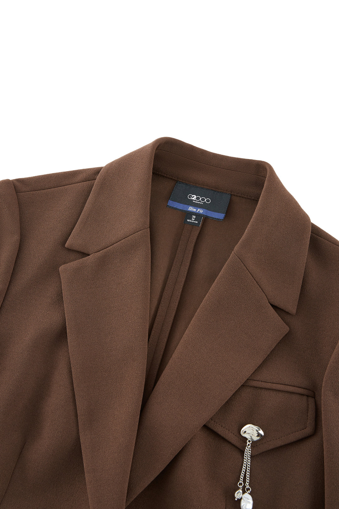 UV Protection | Notch Lapel 標準領獨立西裝外套(配可拆卸胸針)