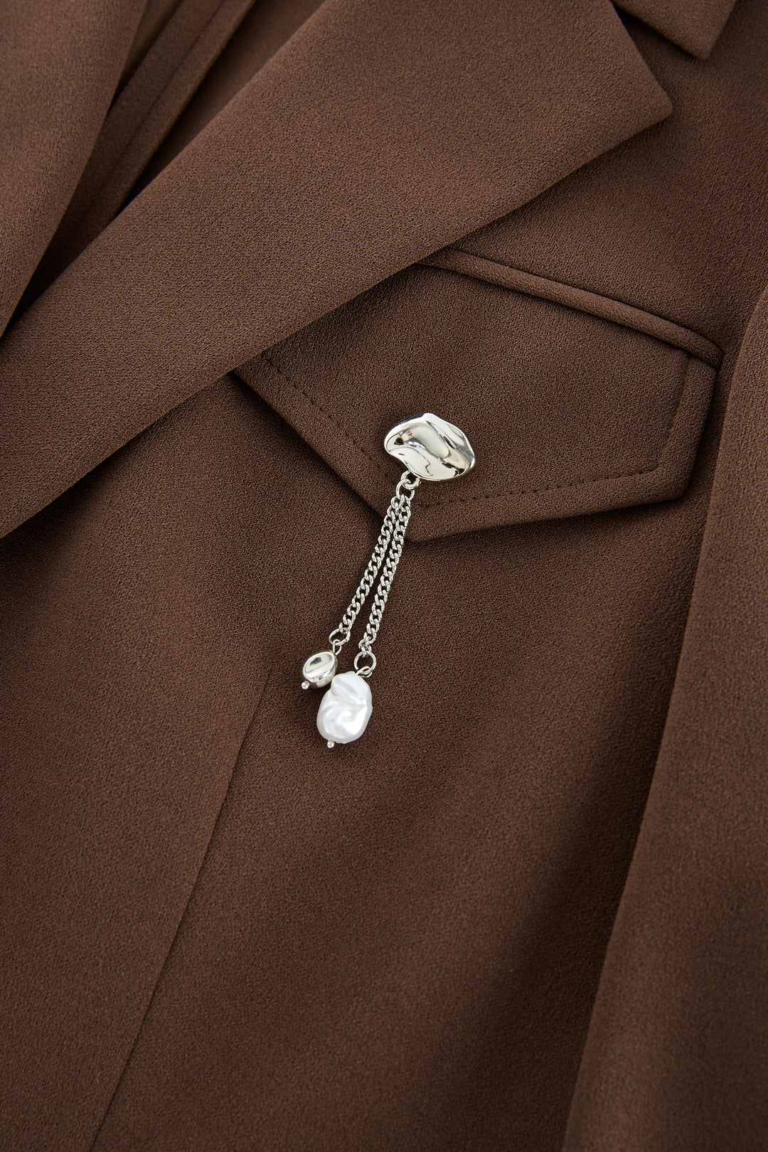 UV Protection | Notch Lapel 標準領獨立西裝外套(配可拆卸胸針)