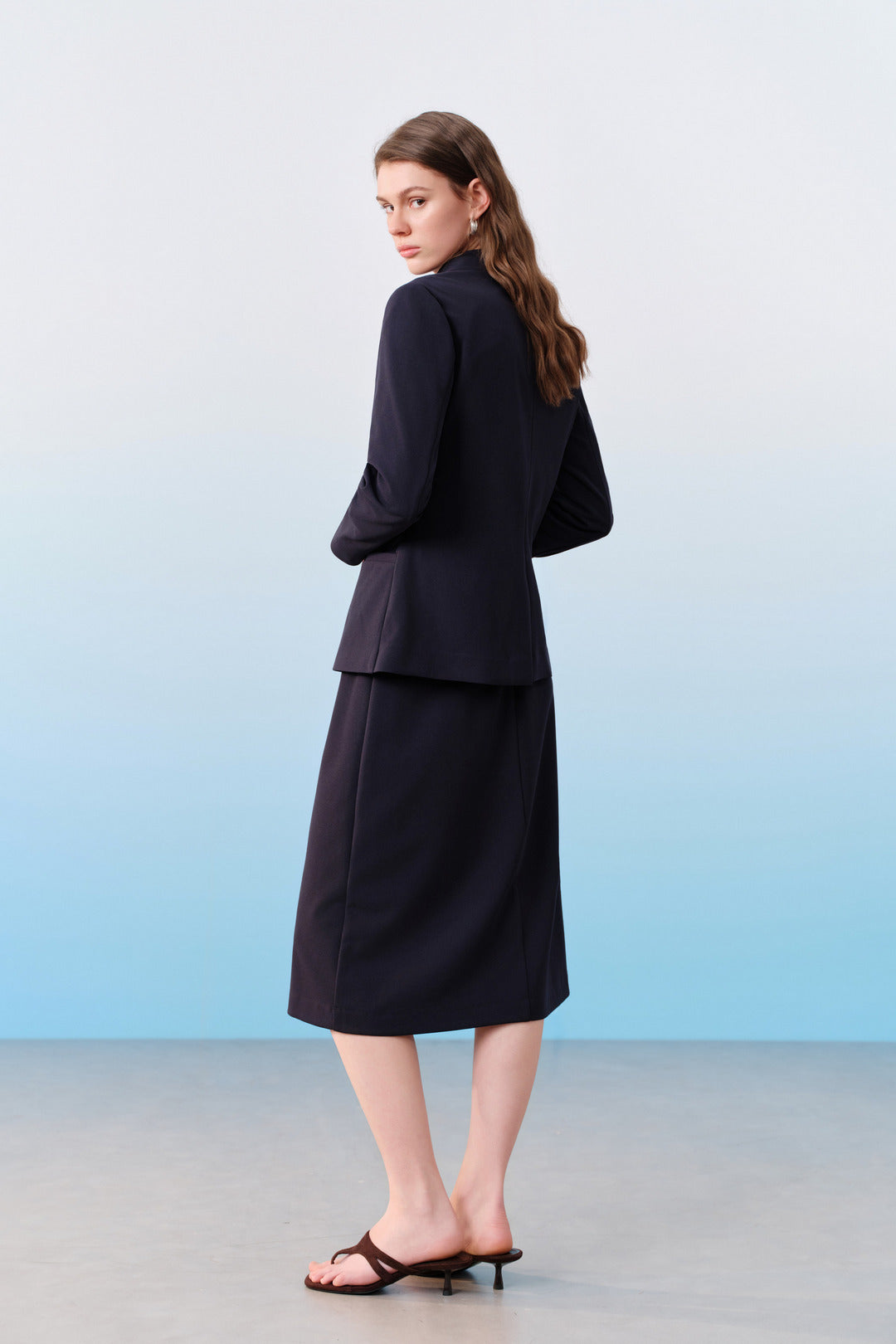 UV Protection | Notch Lapel 標準領獨立西裝外套(配可拆卸胸針)