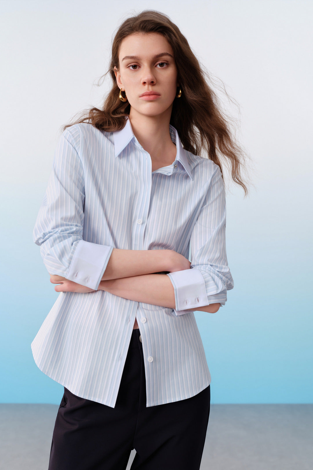 Soft Modal Blend | Shirt Collar 恤衫領長袖商務恤衫(配可拆卸配件)