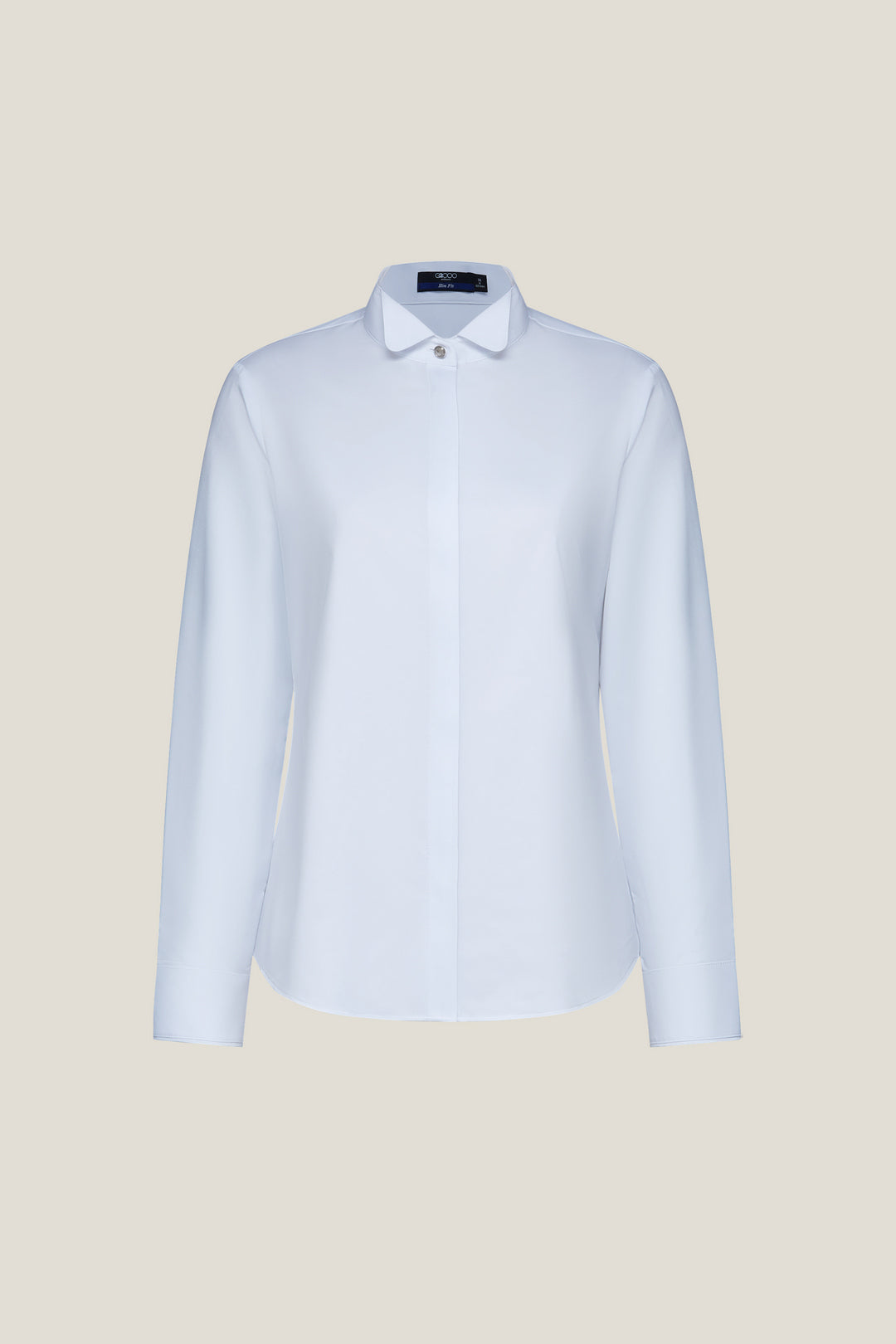 G2000 WOMAN-non-iron-shirt-collar-long-sleeve-dress-shirt-61221213-White