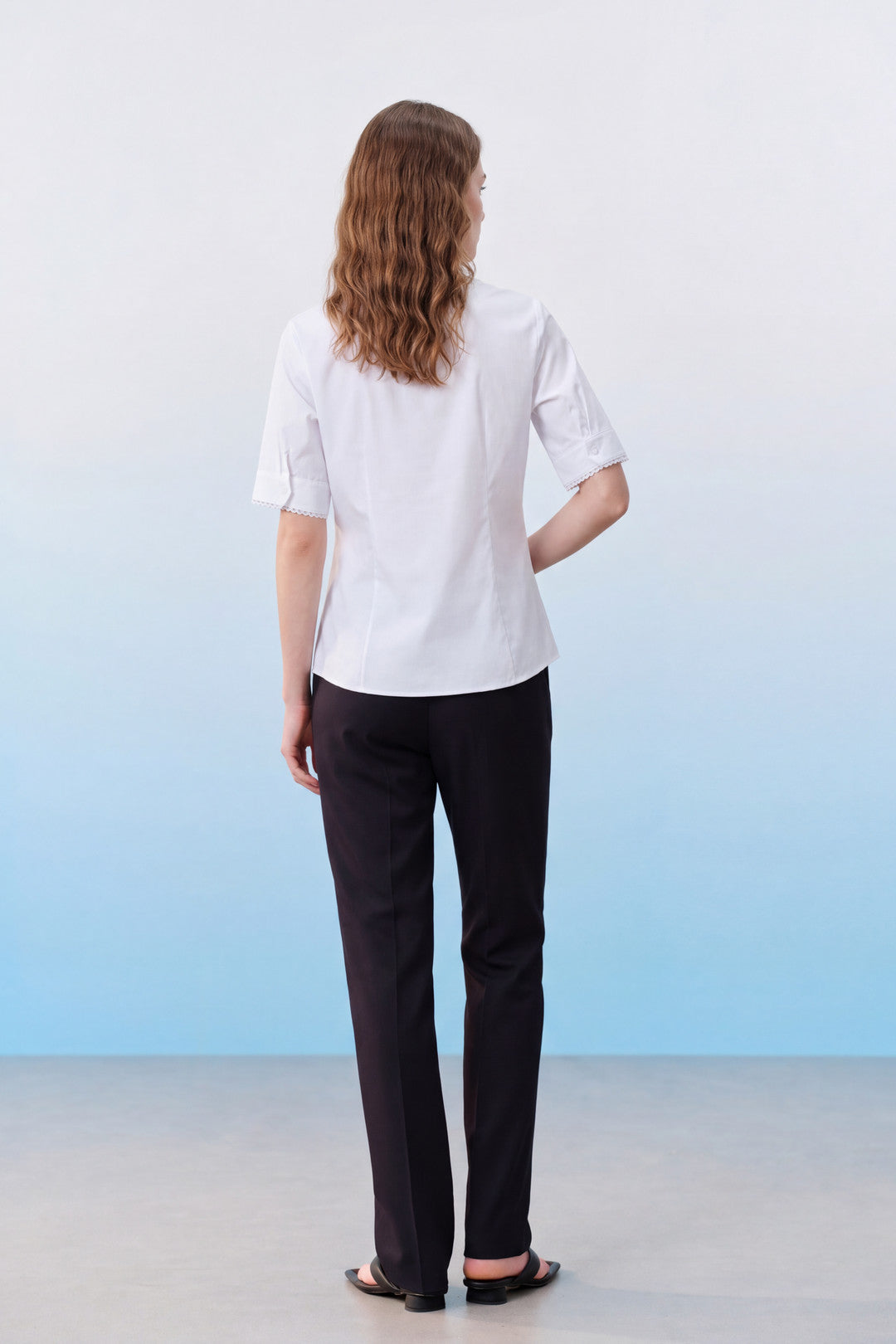 Soft Modal Blend | Shirt Collar Short-Sleeve Dress Shirt