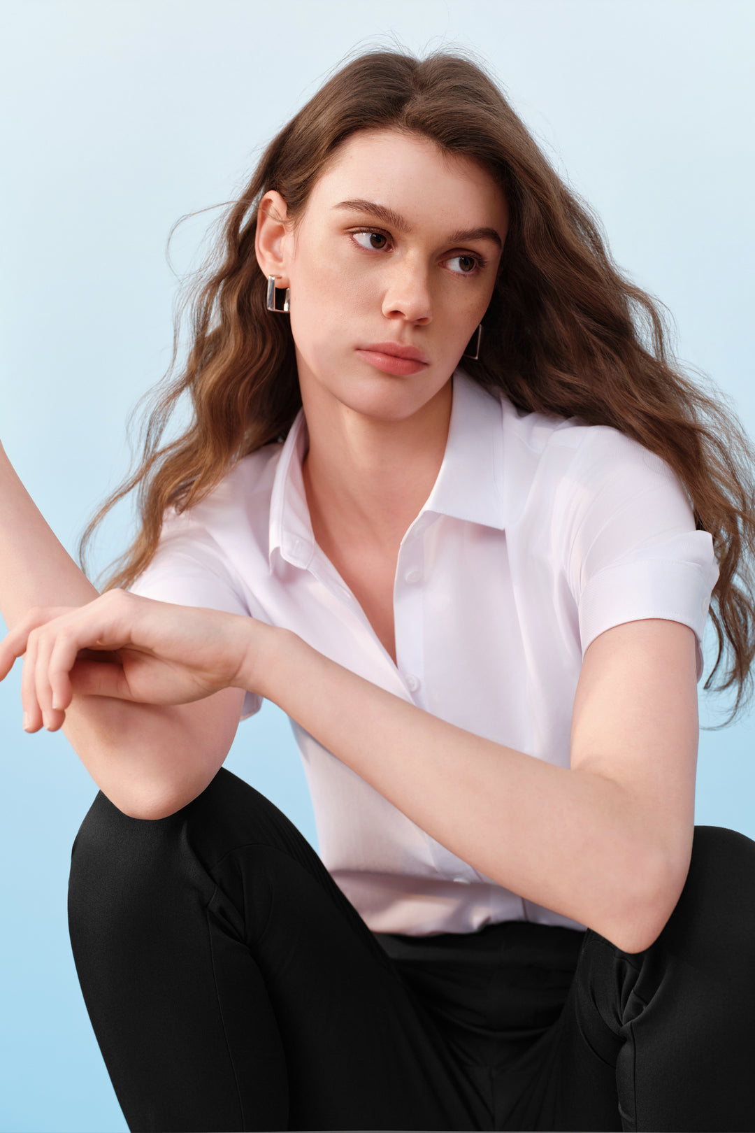 Non-Iron | Shirt Collar 恤衫領短袖商務恤衫(配可拆卸項鍊)