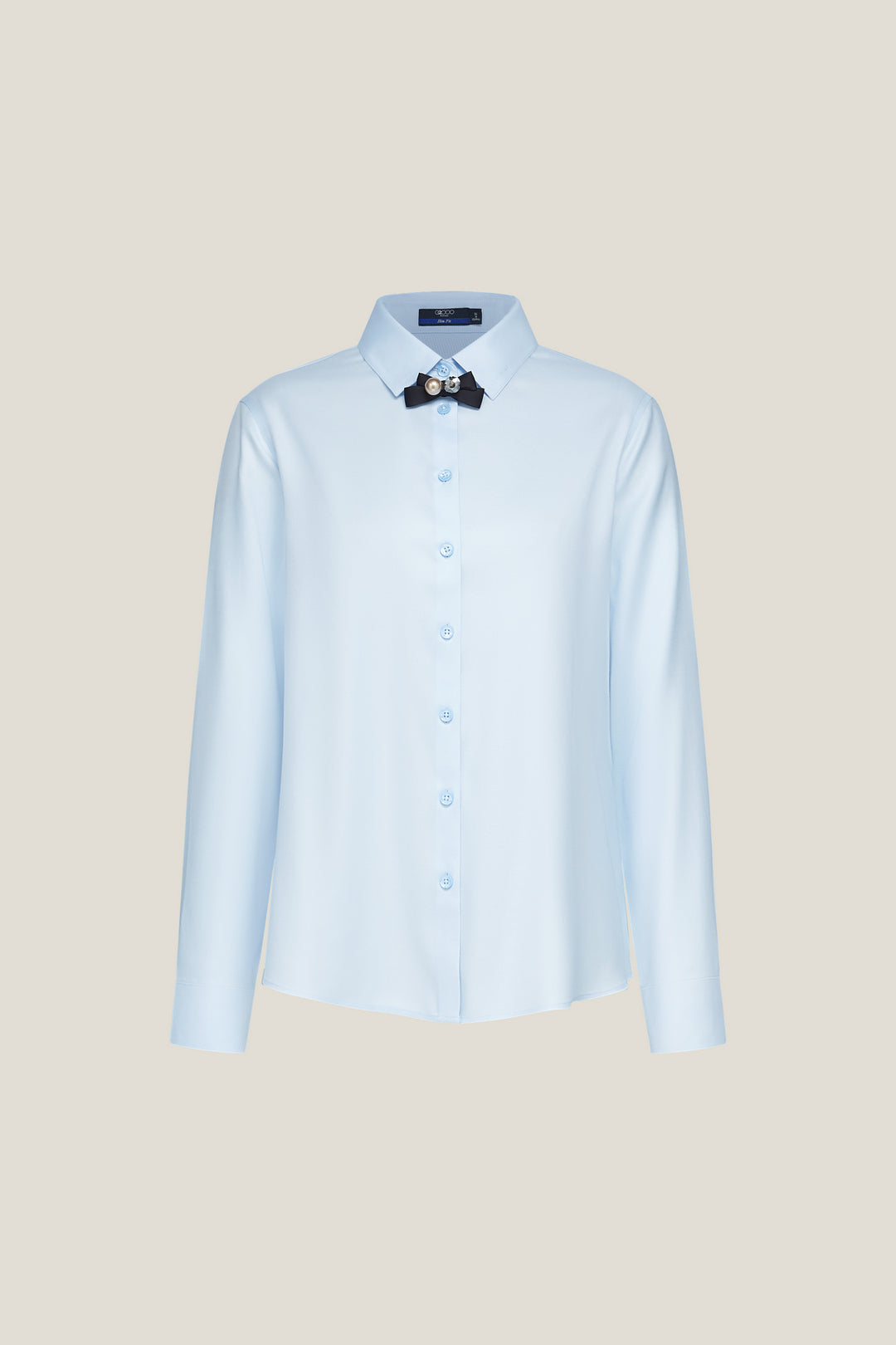 G2000 WOMAN-non-iron-shirt-collar-long-sleeve-dress-shirt-61223073-Blue
