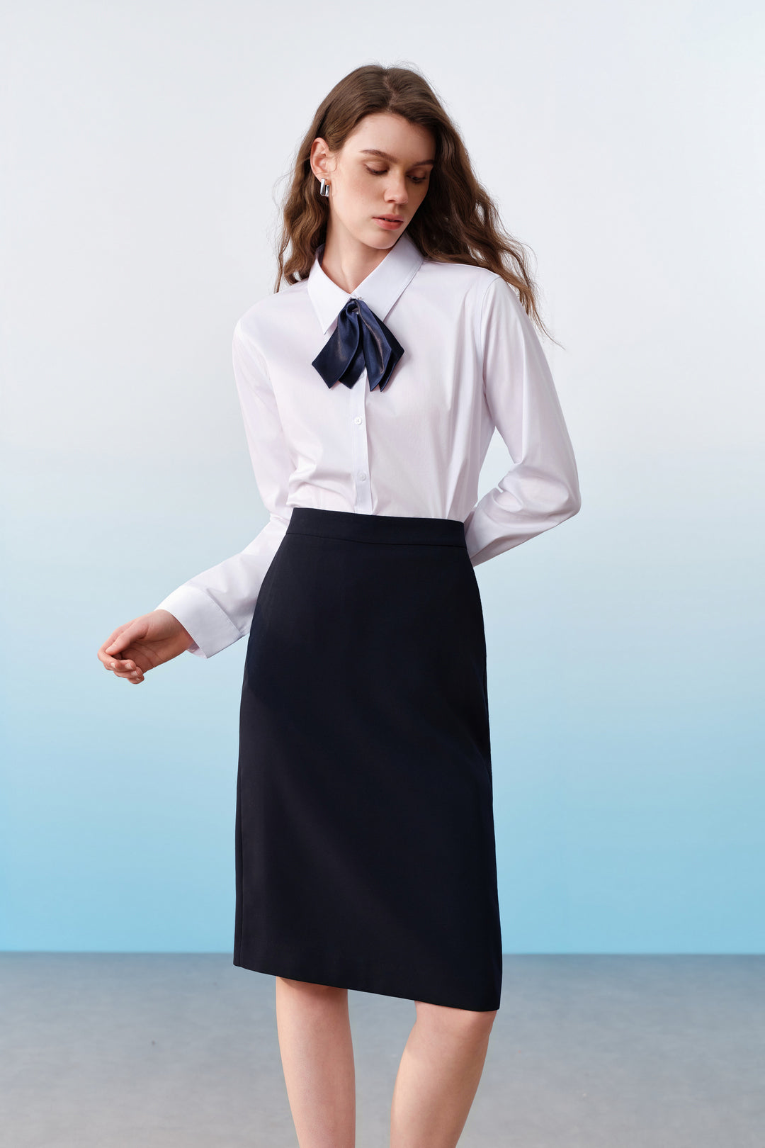 Easy Ironing | Shirt Collar Long-Sleeve Dress Shirt
