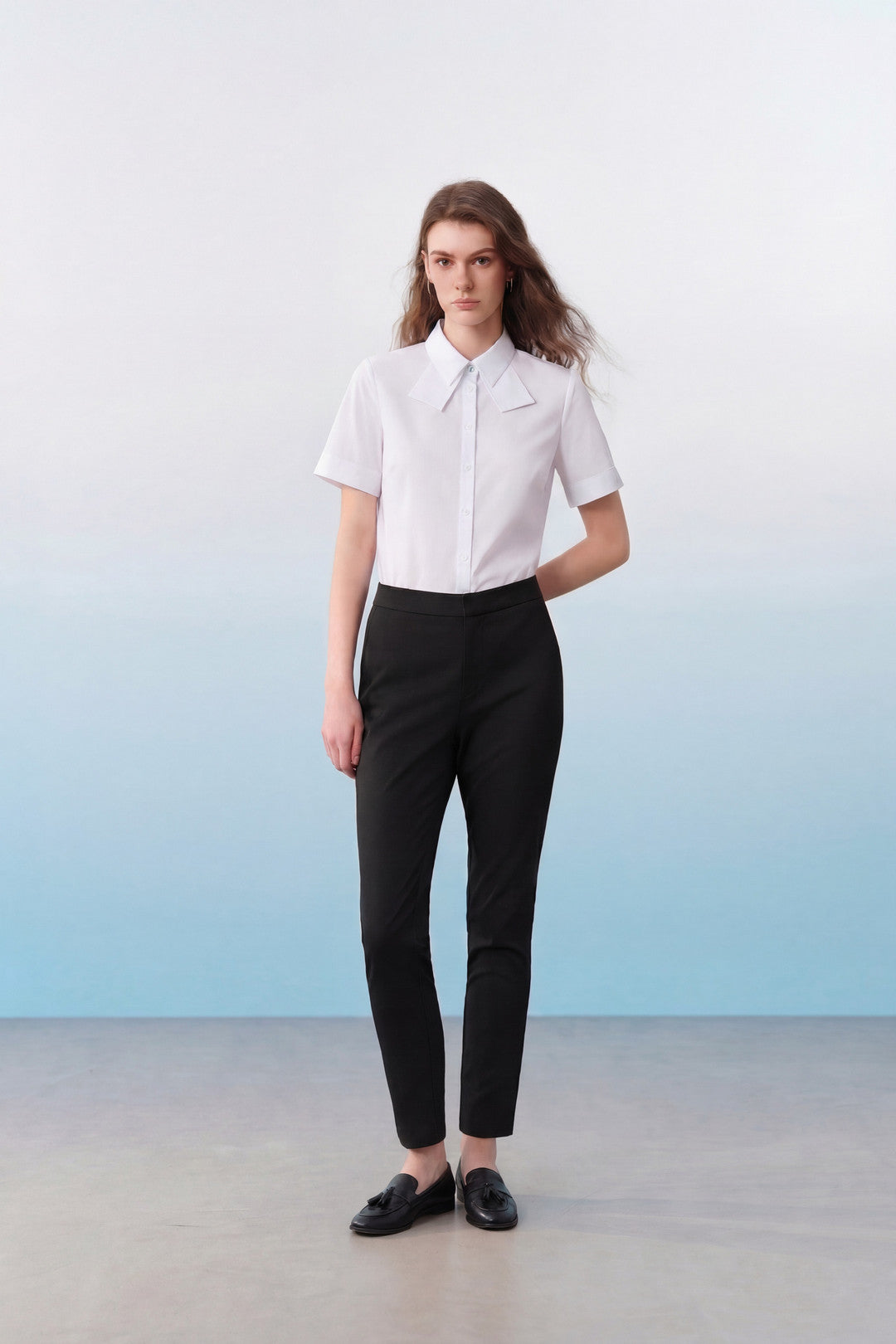 Easy Ironing | Shirt Collar 恤衫領短袖商務恤衫(配可拆卸配件)
