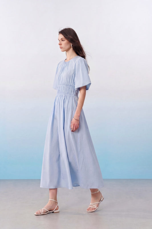 G2000 WOMAN-gathered-neckline-dress-61233200-Blue